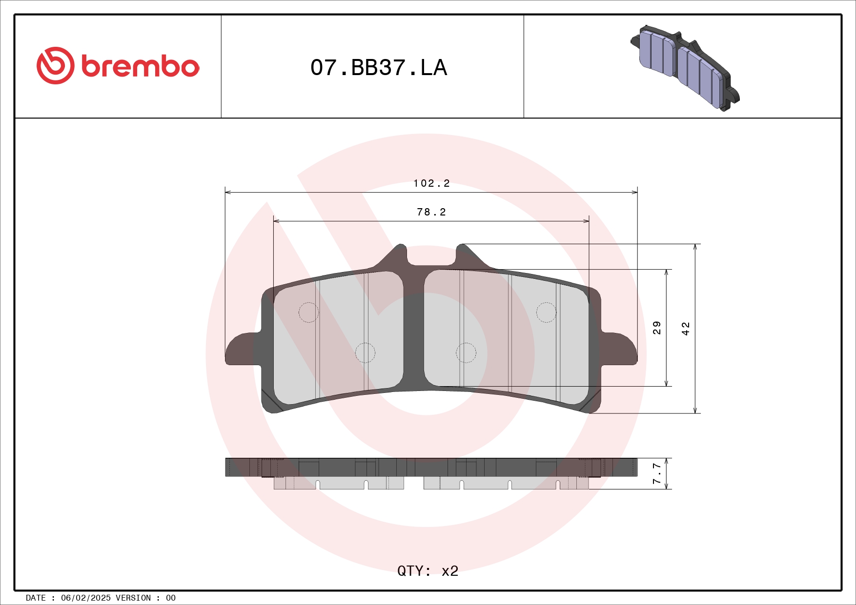 Brembo 07BB37LA