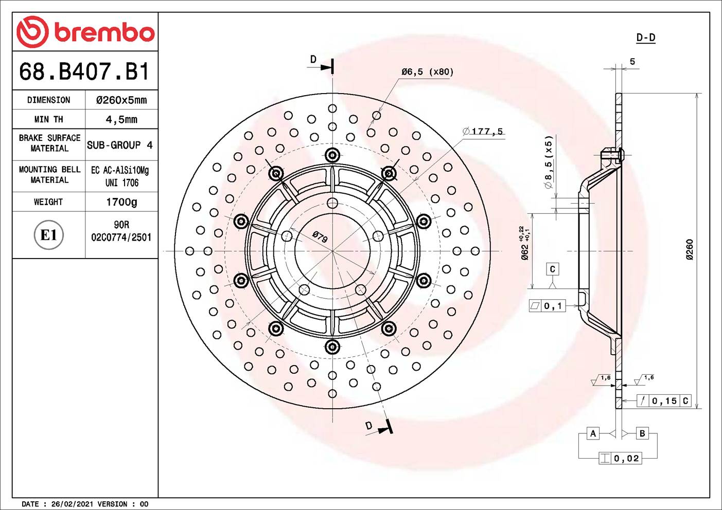 Brembo 68B407B1