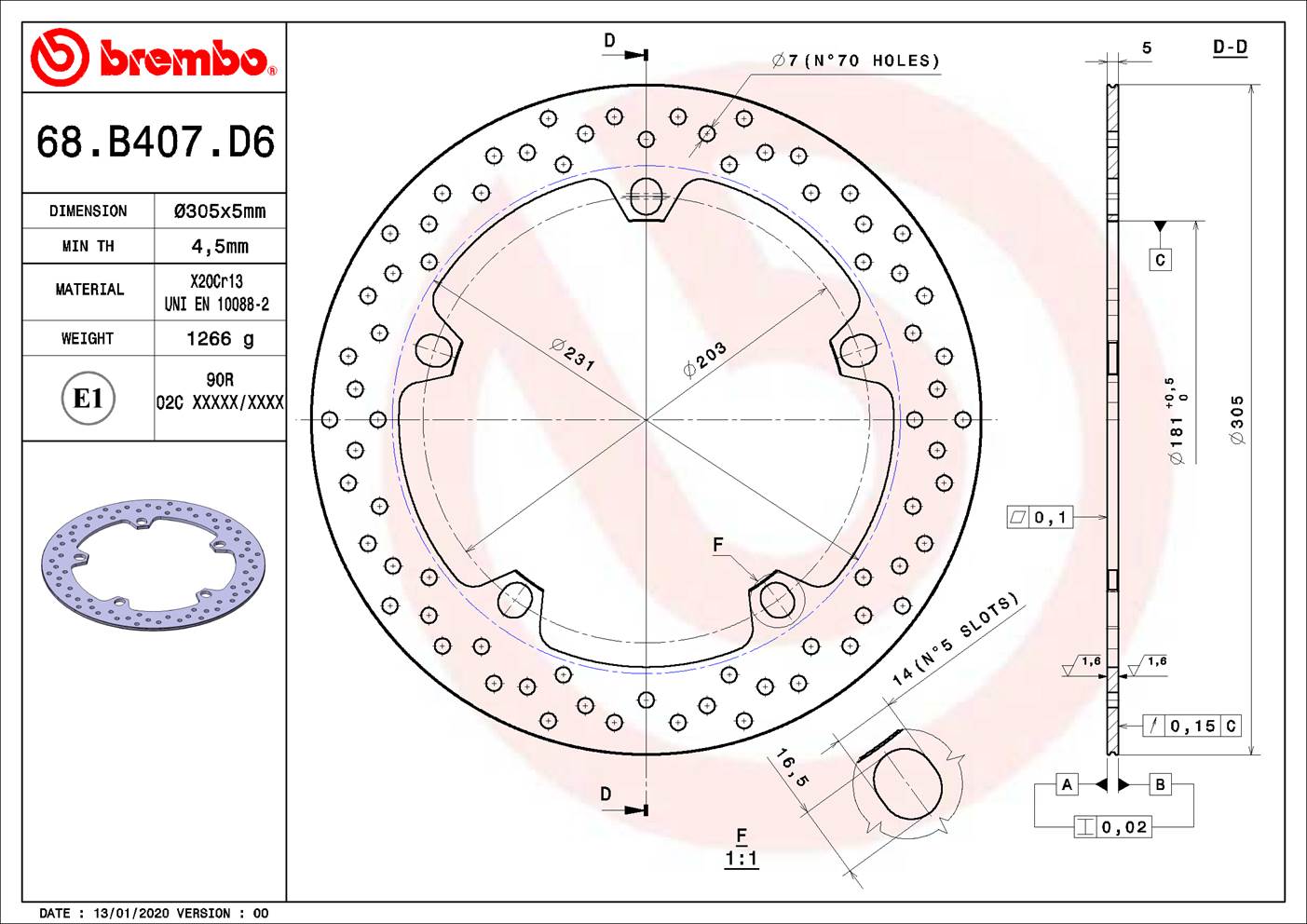 Brembo 68B407D6