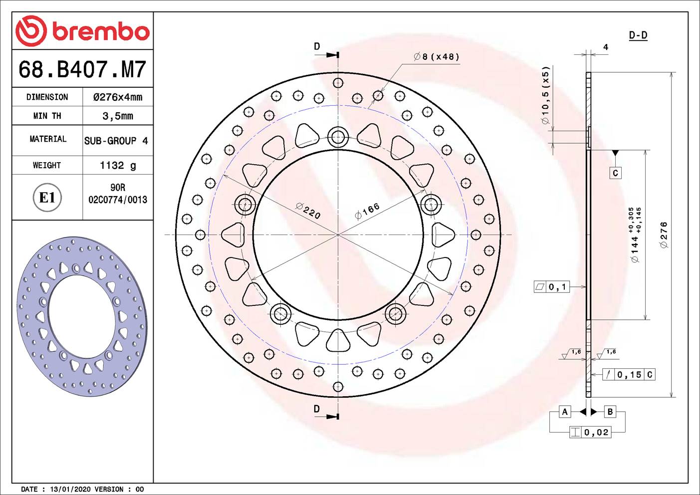 Brembo 68B407M7