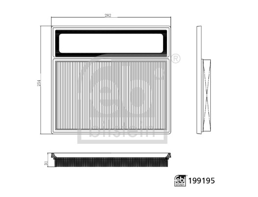 Febi 199195 Air Filter