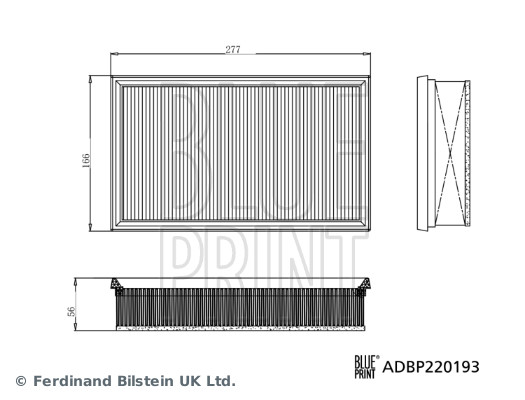 Blue Print ADBP220193 Air Filter