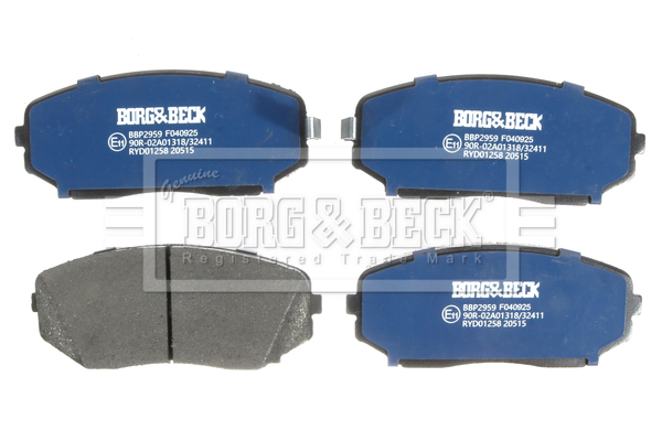 Borg & Beck BBD4481+BBP2959