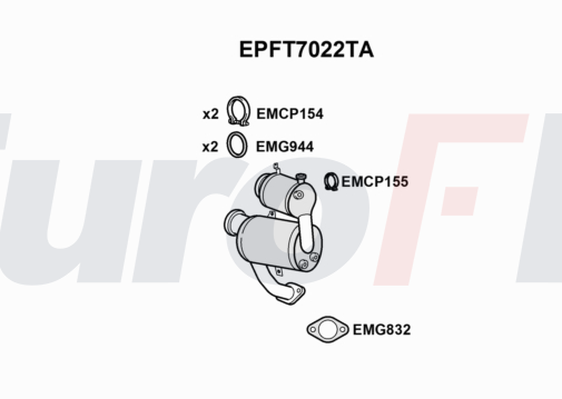 EuroFlo EPFT7022TA Diesel Particulate Filter DPF