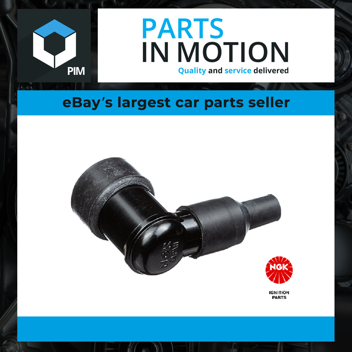 NGK Spark Plug Cap - Lb10ehf (Black) 8055 [PM178817]