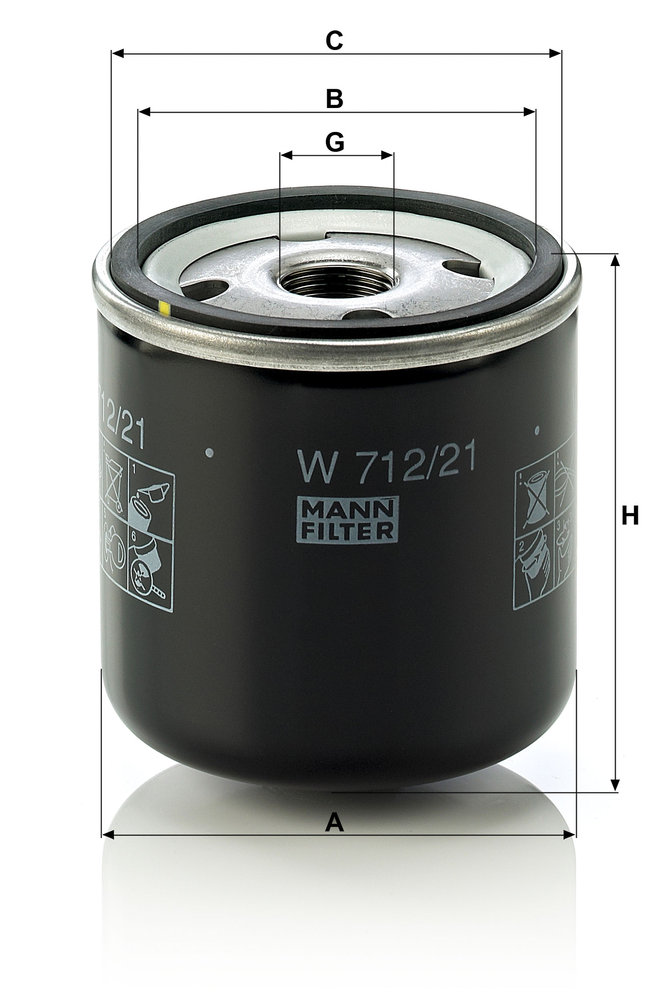 MANN-FILTER W712/21