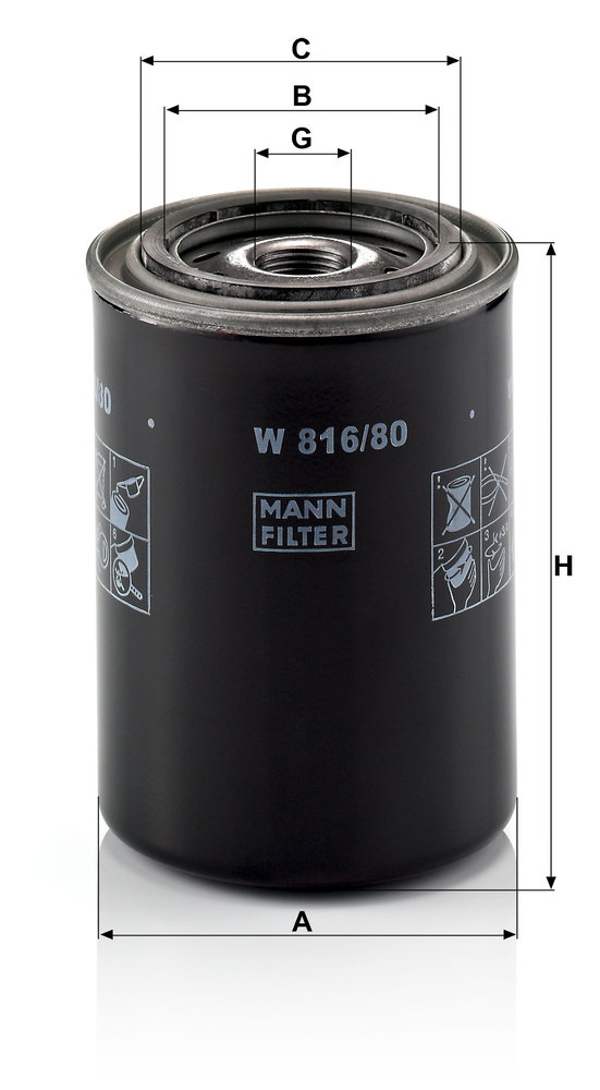MANN-FILTER W816/80