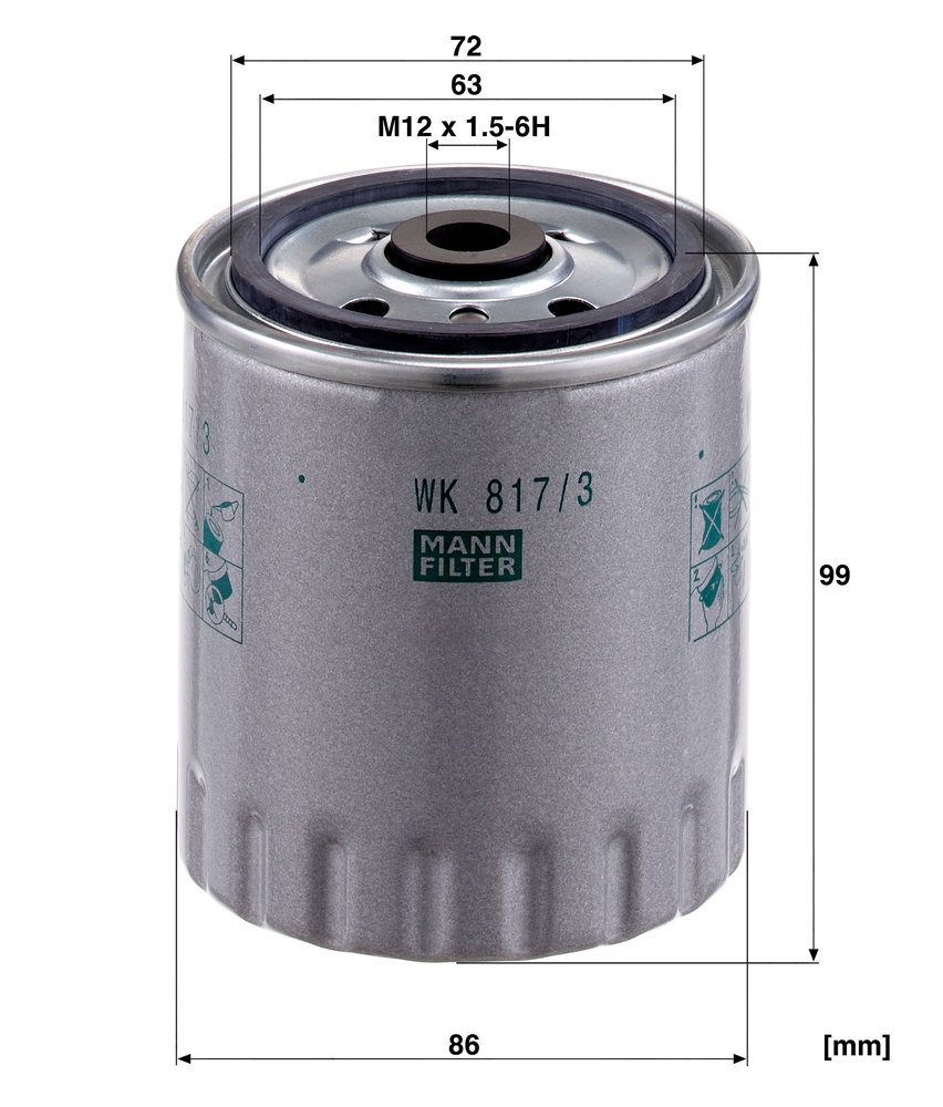 MANN-FILTER WK817/3X