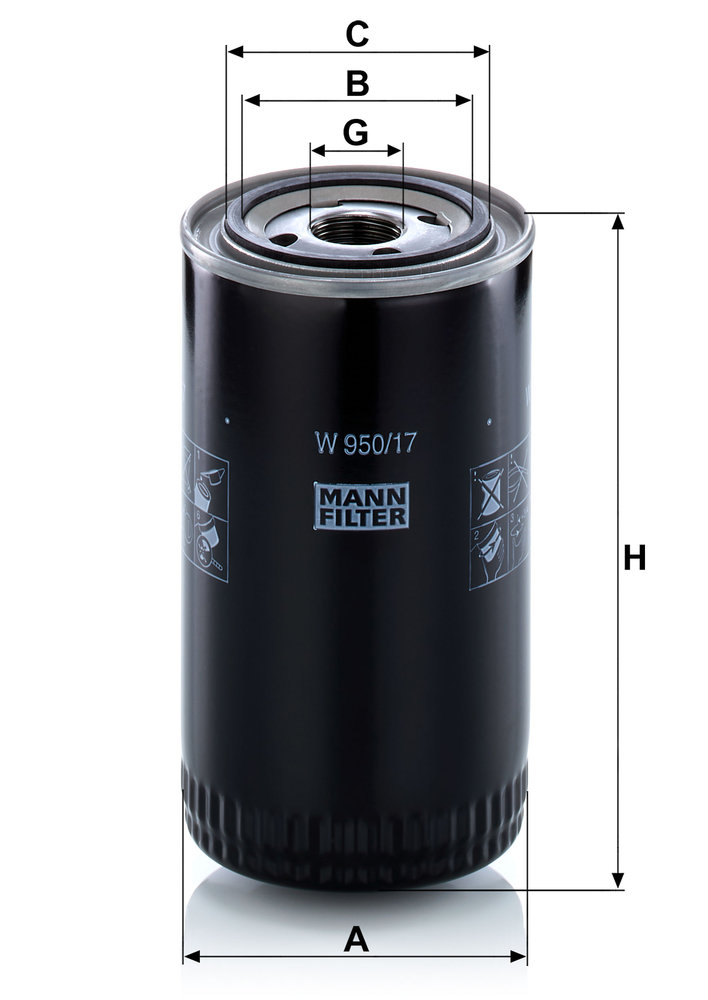 MANN-FILTER W950/17