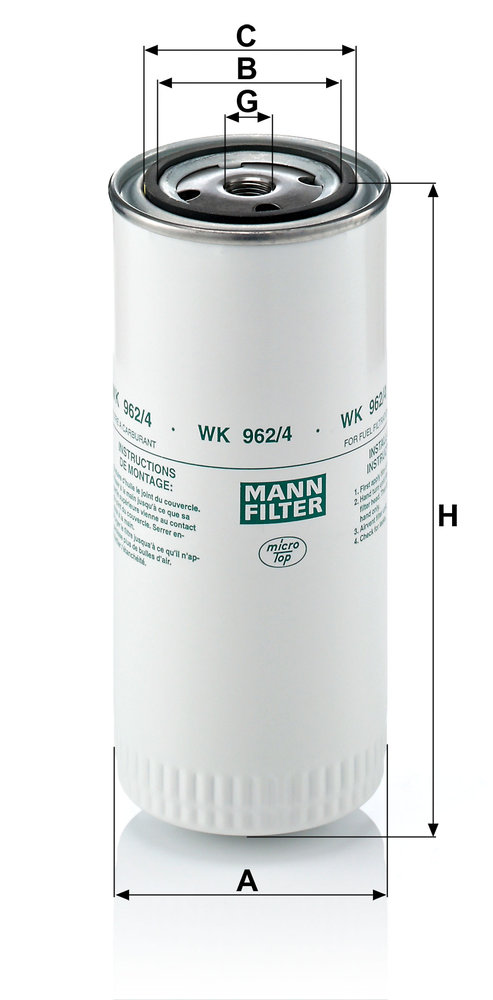 MANN-FILTER WK962/4