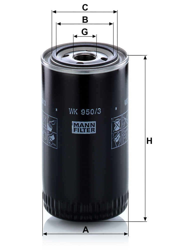 MANN-FILTER WK950/3