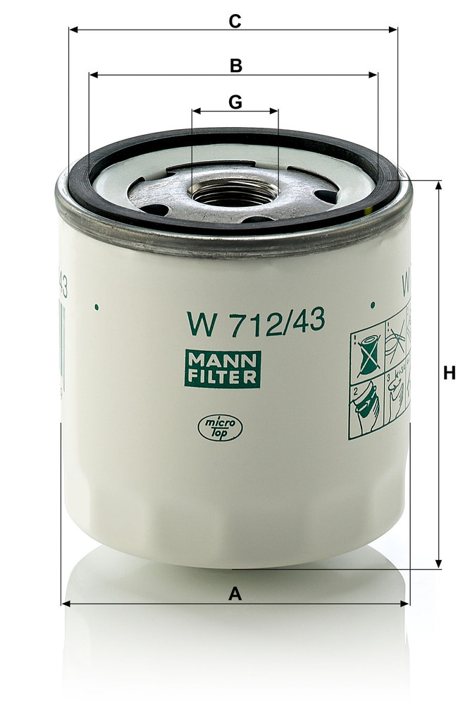 MANN-FILTER W712/43
