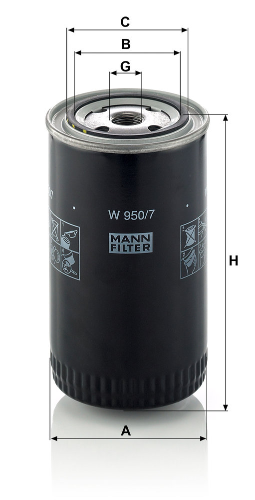 MANN-FILTER W950/7