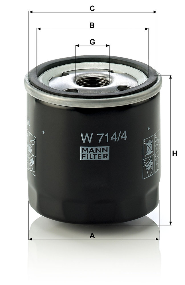 MANN-FILTER W714/4