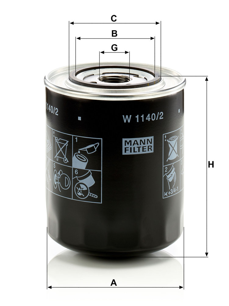 MANN-FILTER W1140/2