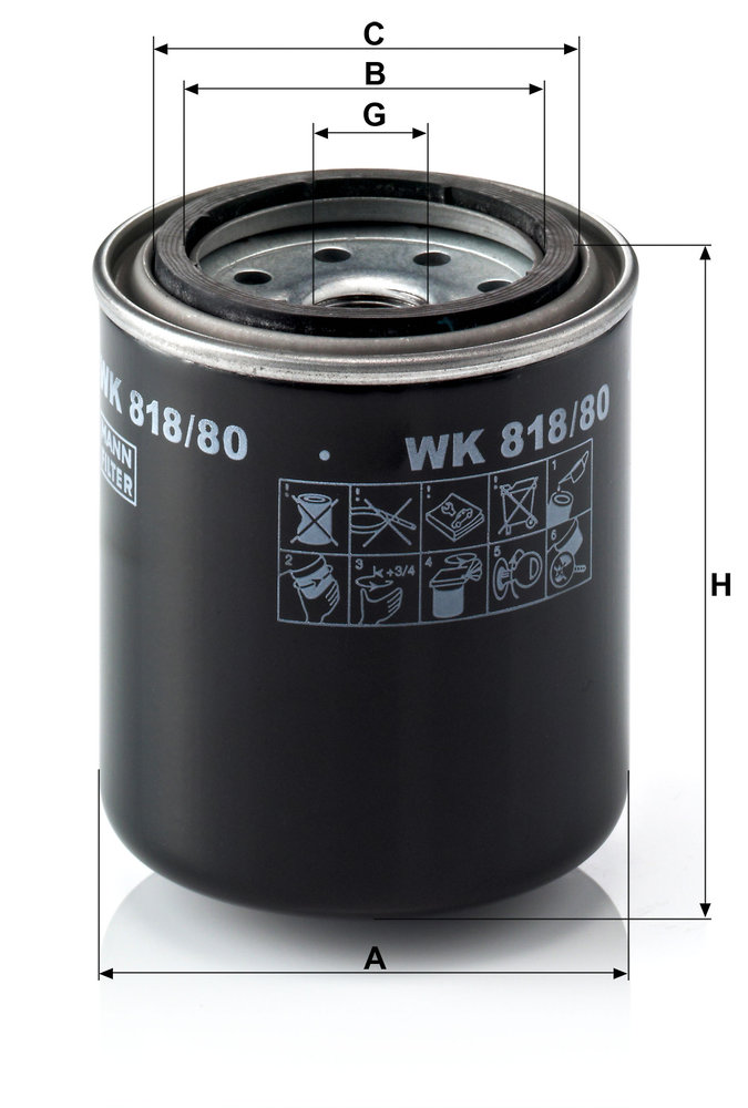 MANN-FILTER WK818/80