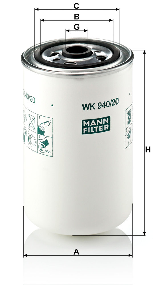 MANN-FILTER WK940/20