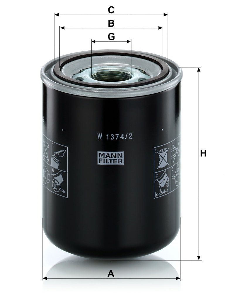 MANN-FILTER W1374/2