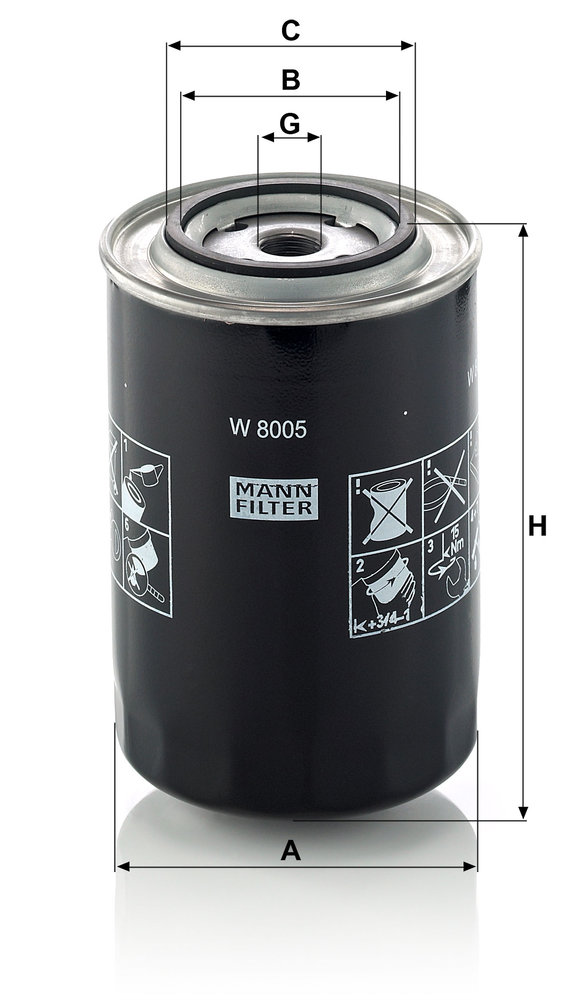 MANN-FILTER W8005