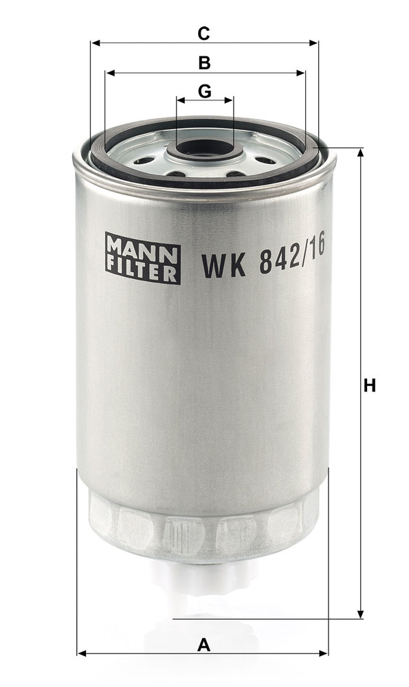 MANN-FILTER WK842/16