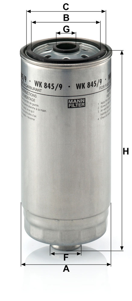 MANN-FILTER WK845/9