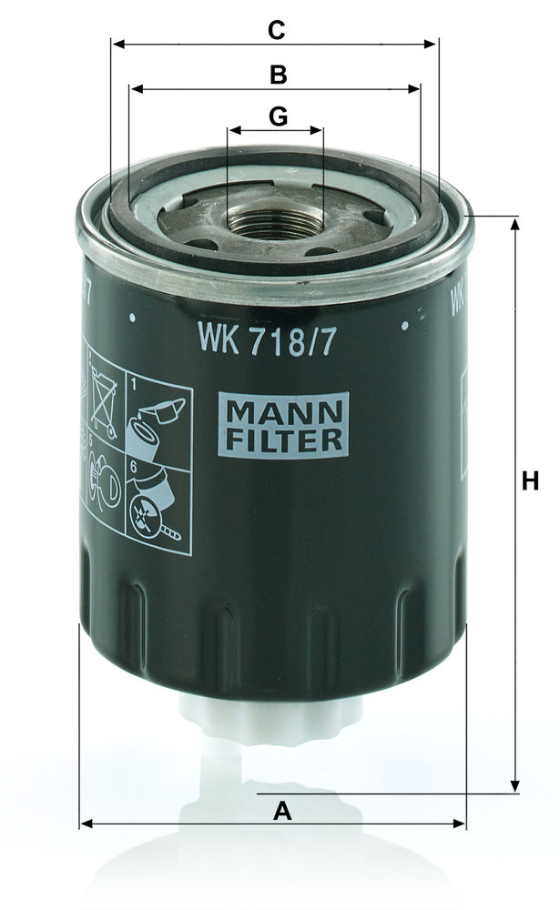 MANN-FILTER WK718/7