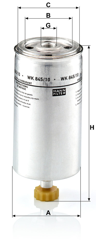 MANN-FILTER WK845/10