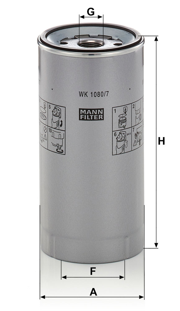 MANN-FILTER WK1080/7X