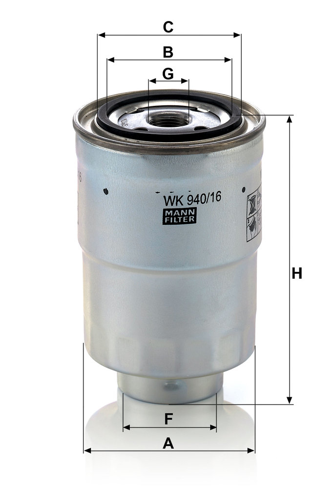 MANN-FILTER WK940/16X