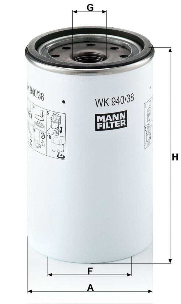 MANN-FILTER WK940/38X