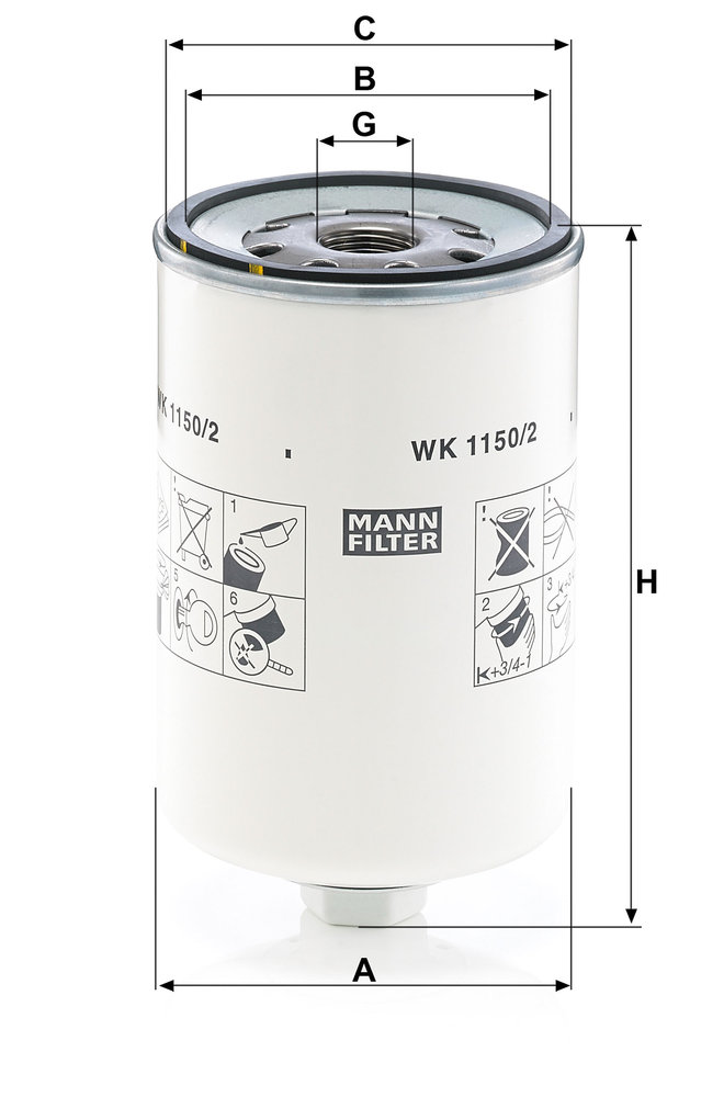 MANN-FILTER WK1150/2