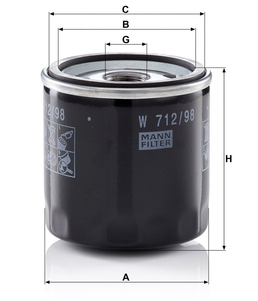 MANN-FILTER W712/98