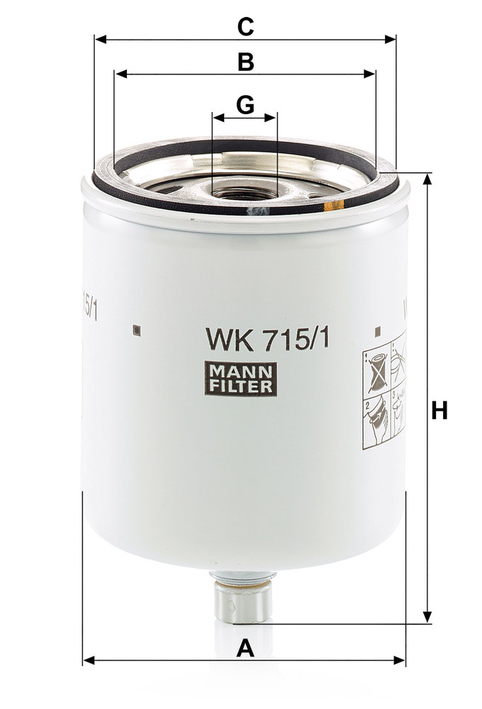 MANN-FILTER WK715/1X