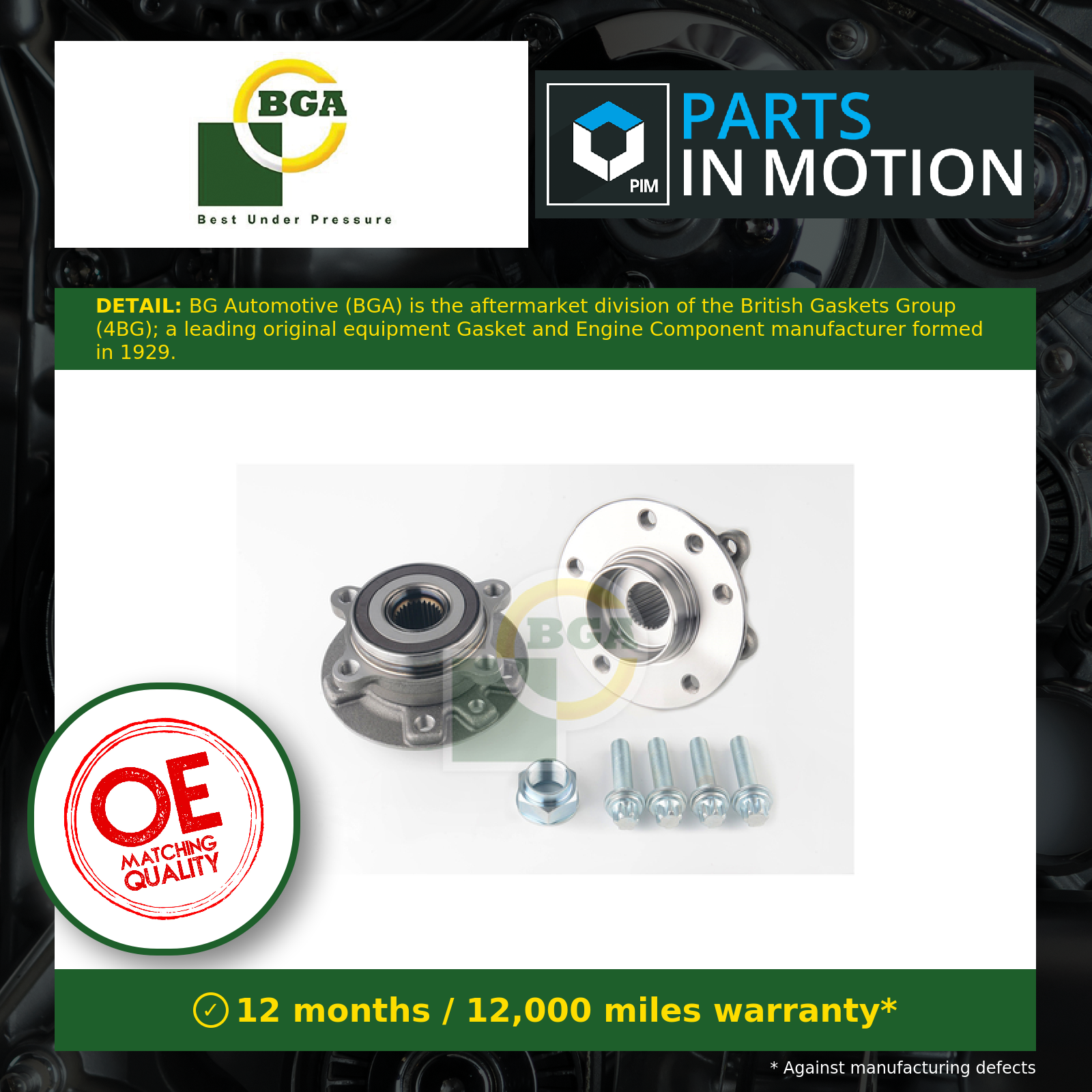 BGA Wheel Bearing Kit WHB2210K [PM2772322]