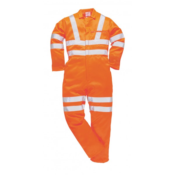 Portwest RT42ORRXXXL 979 Hivis Polycotton Coverall Ris 3xl