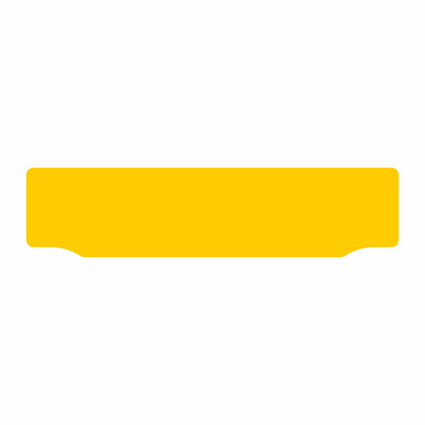 Jepson 12304000-PK20 CAR LIPPED OBLONG KIWALITE™ YELLOW REFLECTIVE: 520 X 125MM (20 PACK)