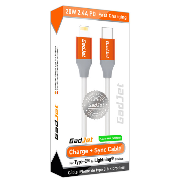 Gadjet CA47 USB C TO LIGHTNING CABLE FAST CHARGE COMPATIBLE
