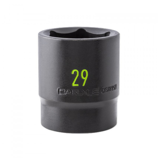 Carlyle CIS1229M 1/2 DRIVE 29MM 6 POINT STANDARD IMPACT SOCKET