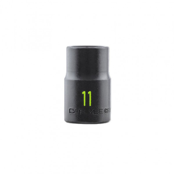 Carlyle CIS3811M 3/8 DRIVE 11MM 6 POINT STANDARD IMPACT SOCKET