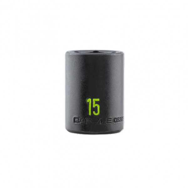 Carlyle CIS3815M 3/8DR 15MM 6POINT IMPACT SOCKET