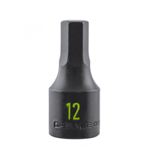 Carlyle CISH1212M 1/2 DRIVE 12MM HEX 60MM LONG IMPACT SOCKET