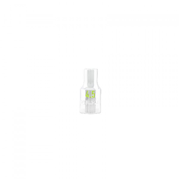 Carlyle CS140045M 1/4 DRIVE 6 POINT CHROME SOCKET 4.5MM