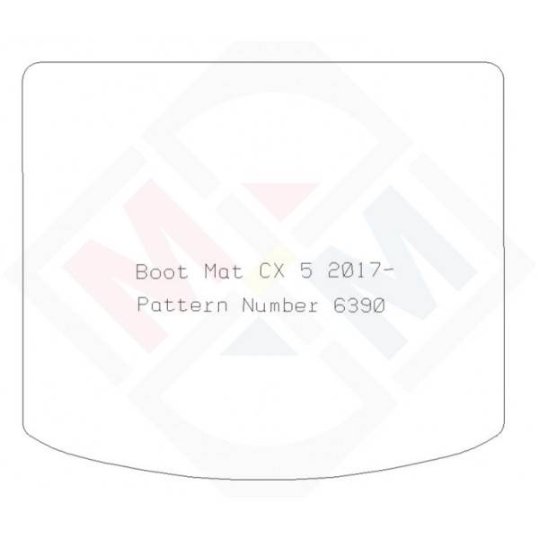 PMA PCBM5688R RUBBER TAILORED BOOT MAT - MAZDA CX5 2017- BOOT MAT -