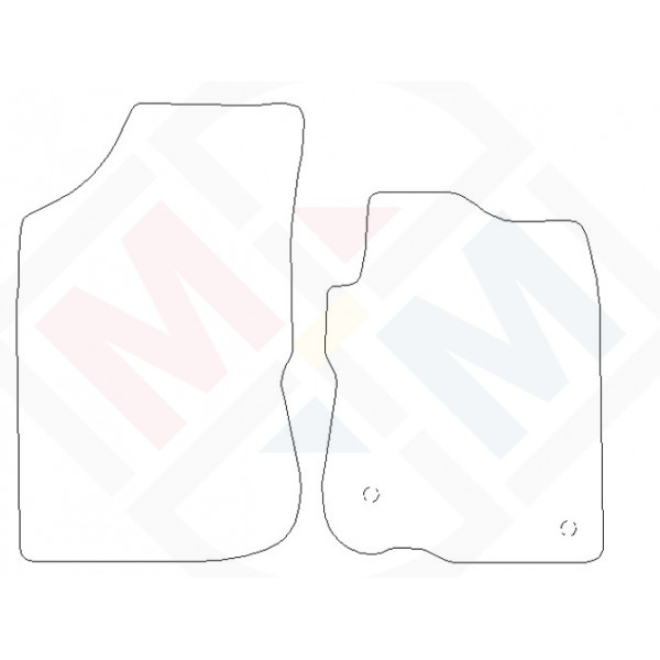 PMA PCFM2086P PREMIUM TAILORED CAR MAT - PEUGEOT 208 2012-2020 DRIVER PASSENGER MATS ONLY PREM -