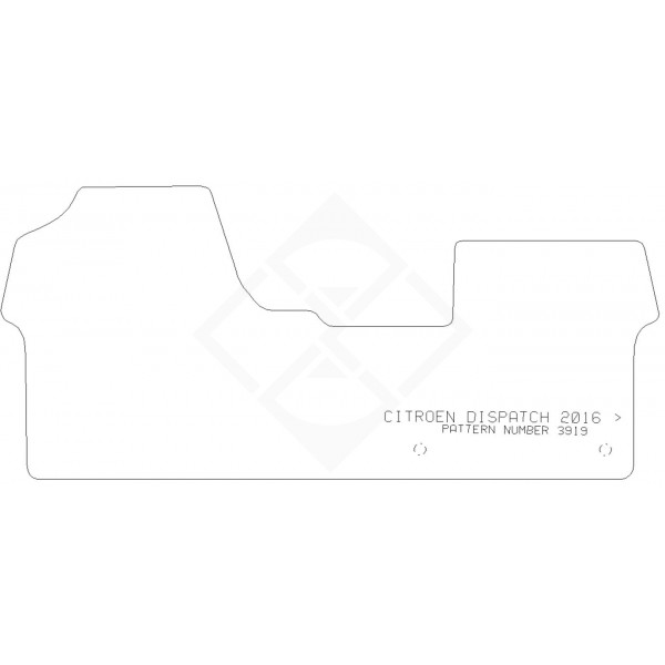 PMA PCFM2840R RUBBER TAILORED CAR MAT - CITROEN DISPATCH 2016> E DISPATCH 2021> -