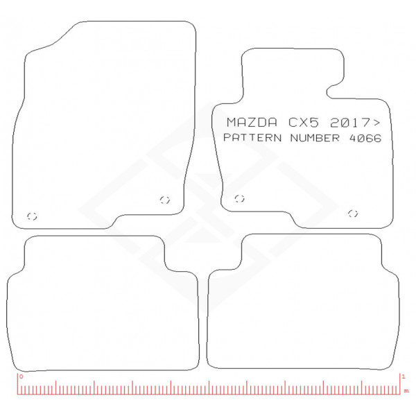 PMA PCFM2942P PREMIUM TAILORED CAR MAT - MAZDA CX5 2017- PREM -