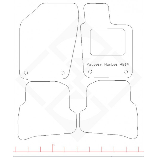 PMA PCFM3039S STANDARD TAILORED CAR MAT - VW POLO 2009-2018 ALTERNATIVE -