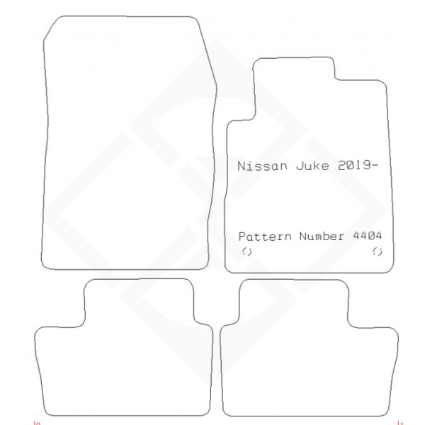 PMA PCFM3139S STANDARD TAILORED CAR MAT - NISSAN JUKE 2019-