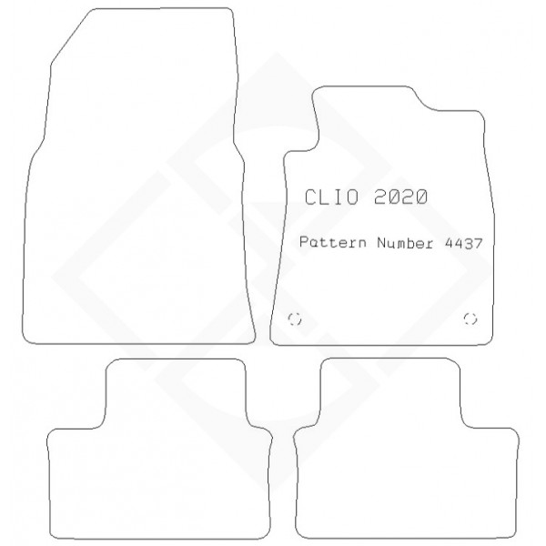 PMA PCFM3173S STANDARD TAILORED CAR MAT - RENAULT CLIO 2020- -