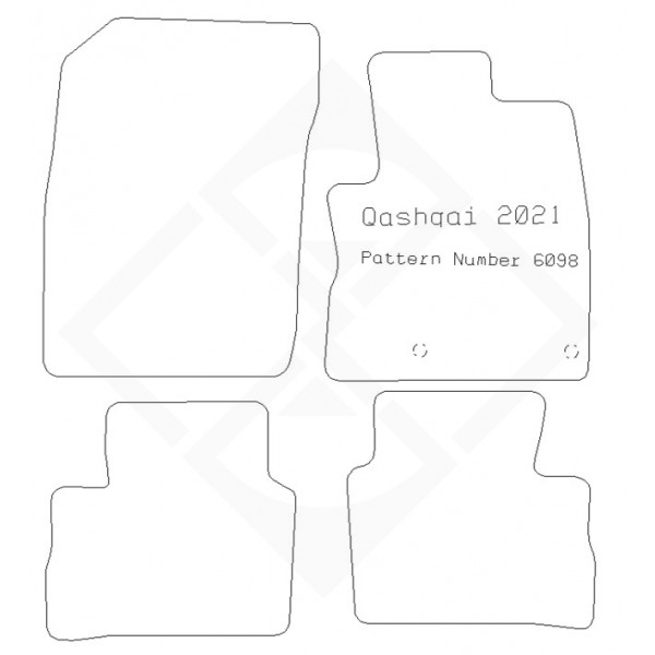 PMA PCFM3363S STANDARD TAILORED CAR MAT - NISSAN QASHQAI 2021- -